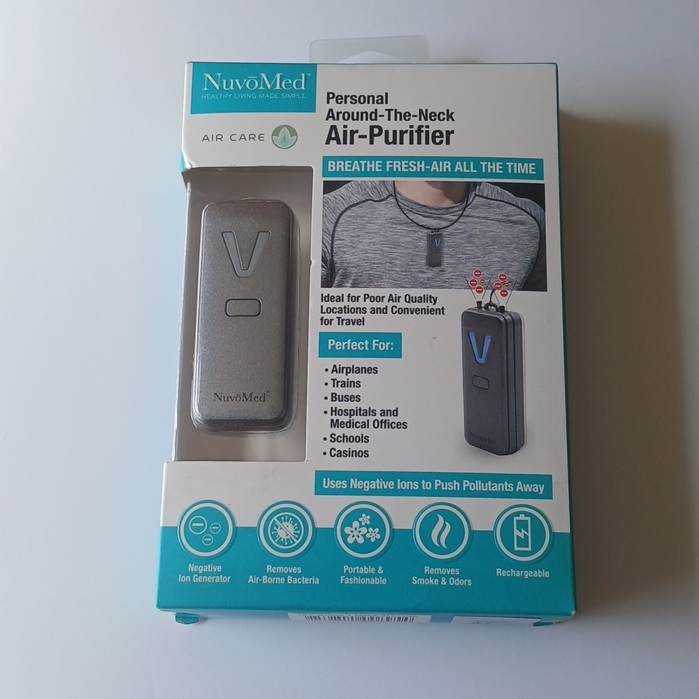 Personal Around the Neck Air Purifier NuvoMed NIB